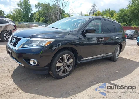 2014 Nissan Pathfinder Platinum/S/Sl/Sv z USA, uszkodzony, nr VIN 5N1AR2MM4EC614067
